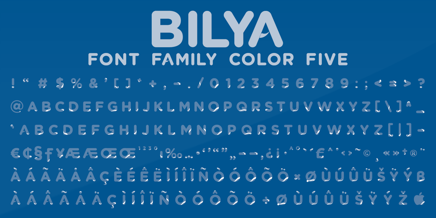 Beispiel einer Bilya Layered-Schriftart #4